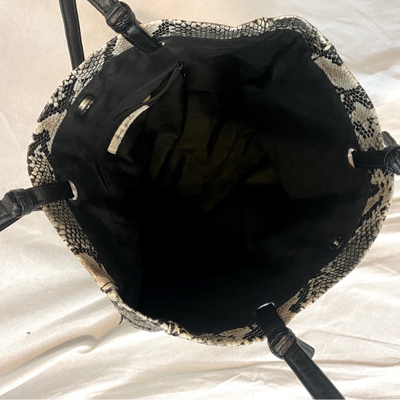 NINE WEST- faux snake skin tote - Picture 4 of 5